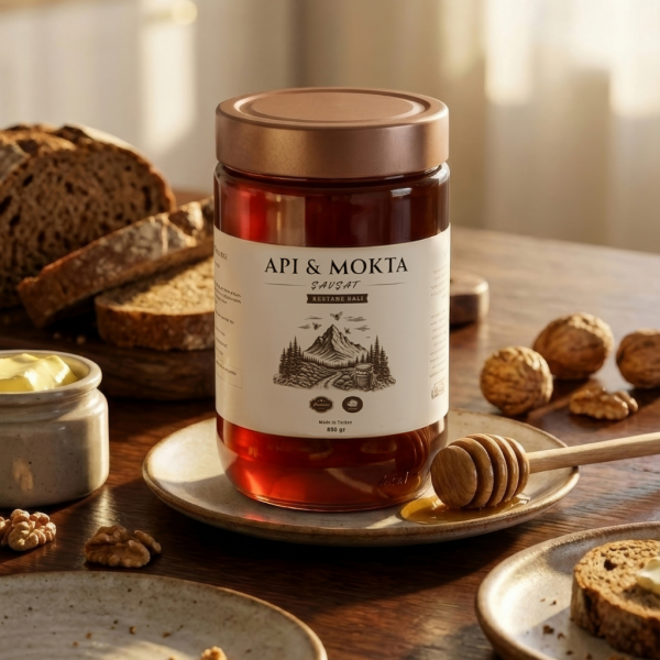 Api&Mokta 850 Gr Kestane Balı – Yoğun Aromalı, Katkısız Artvin Balı