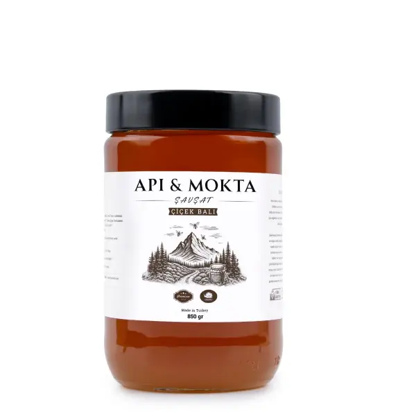 Api&Mokta Doğal Çiçek Balı 850 gr – Artvin Şavşat Yayla Üretimi