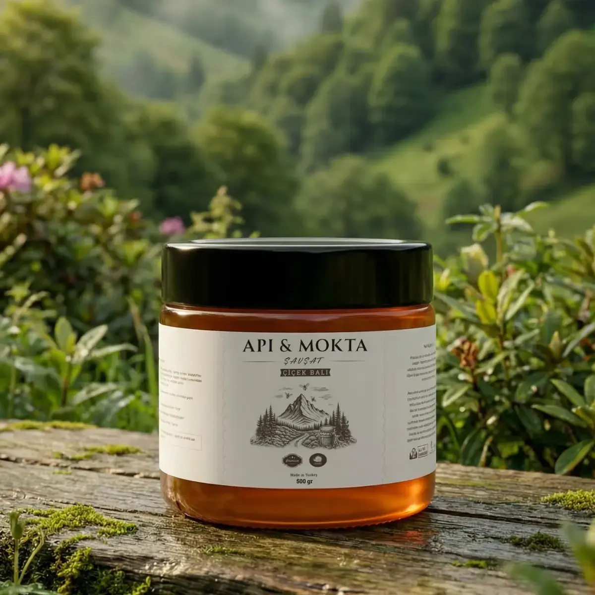 Api&Mokta Doğal Çiçek Balı 500 gr – Artvin Şavşat Yayla Üretimi